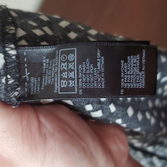 Forever 21 VTG sz S black dress long top micro polka-dot 🌛 - Picture 8 of 9